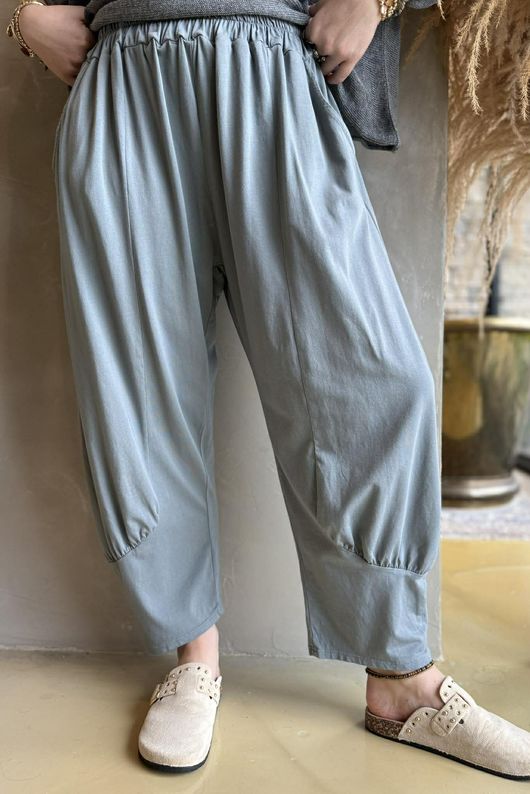 Jo Jo Quirky Classic Barrel Pant Steel